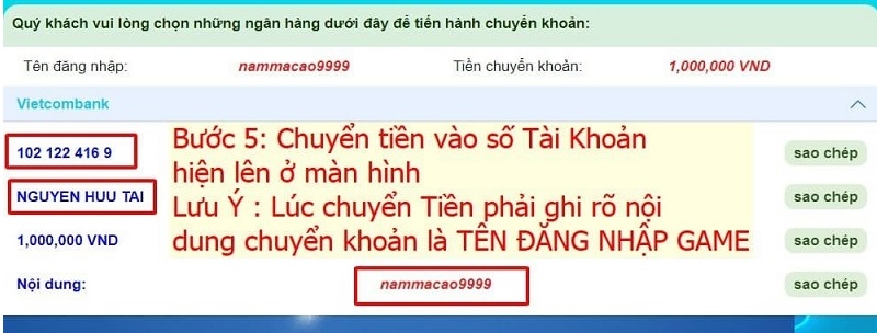 Cách nạp tiền hi88