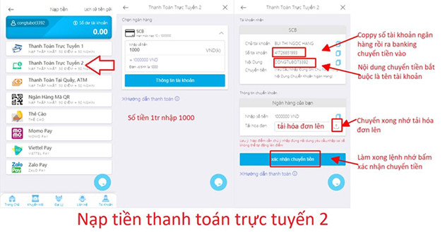 Cách nạp tiền HI88